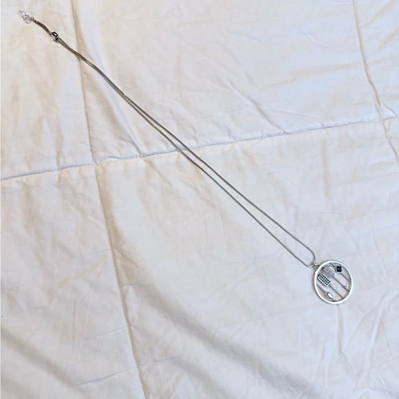 Statement Adjustable Necklace, Black and White Crystal from Touchstone, NIB - Picture 5 of 8